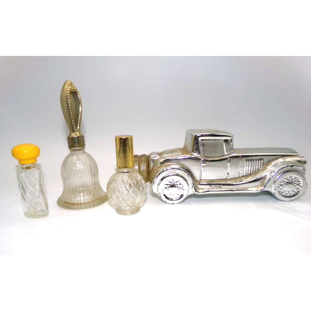 Vintage Mixed Lot AVON Men's Cologne Car Bell small bottle empty perfume bottle